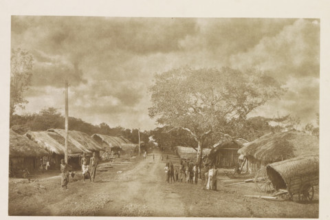 Path through Kekirawa, Sri Lanka, page, photomechanical print, title: 'KEKIRAWA.', photographer: