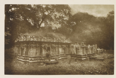 Ruins of the Dalada Maligawa temple at Polonnaruwa, Sri Lanka, page, photomechanical print, title: