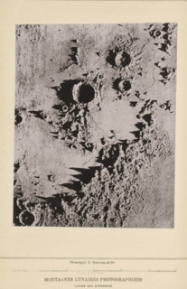 Montagnes lunaires photographiées, Plaster model, representing the surface of the Moon, page,