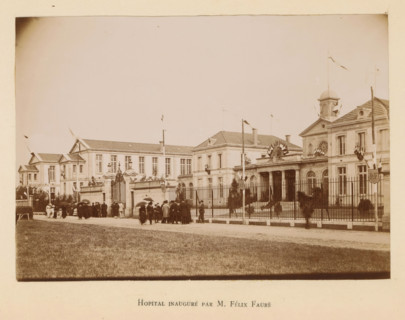 Hôpital inauguré by M. Félix Faure, Facade of the Hôpital Samuel Pozzi in Bergerac, inaugurated by