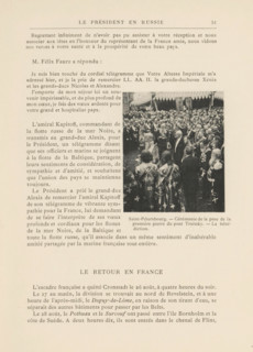 President Félix Faure and Tsar Nicholas II of Russia at the ceremony of laying the foundation stone