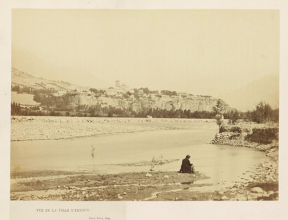 Vue de la Ville d'Embrun, View of Embrun, photograph, page, photographer: Rava, Embrun, c. 1856 -