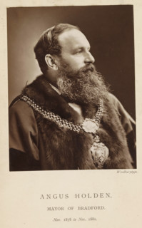 Angus Holden, mayor of Bradford, Portrait of Angus Holden, page, photomechanical print,