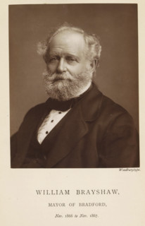 Portrait of William Brayshaw, William Brayshaw, mayor of Bradford, page, photomechanical print,