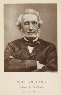 William Rand, mayor of Bradford, Portrait of William Rand, page, photomechanical print,