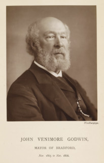 John Venimore Godwin, mayor of Bradford, Portrait of John Venimore Godwin, page, photomechanical