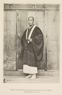 Buddhist monk in the Rinnoji temple in Nikko, Bonze du monastère bouddhique de Sambutsudo, a Nikko,