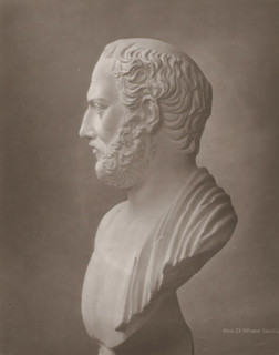 Portrait bust of Thucydides, page, photomechanical print, photographer: Charles David Winter,