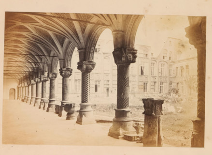 Court of the bishops palace, Liege, photograph, page, Liège, c. 1856 - in or before 1866,