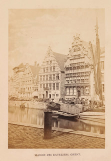 Maison des bateliers, Ghent, photograph, page, c. 1856 - in or before 1866, photographer, paper,