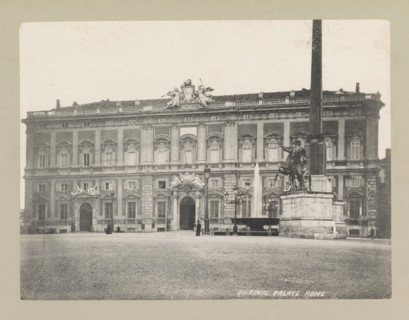Quirinal palace, Rome, page, photomechanical print, photographer: Samuel J. Beckett, Quirinal, c.