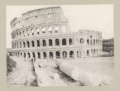 Coloseum, page, photomechanical print, photographer: Samuel J. Beckett, Rome, c. 1890 - c. 1900,