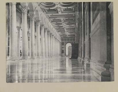 S. Paul's church (outside the walls), page, photomechanical print, photographer: Samuel J. Beckett,