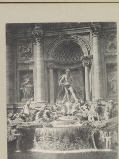 Trevi fountain, page, photomechanical print, photographer: Samuel J. Beckett, Rome, c. 1890 - c.