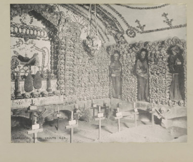 Cappuccini burial vaults, page, photomechanical print, photographer: Samuel J. Beckett, Santa Maria