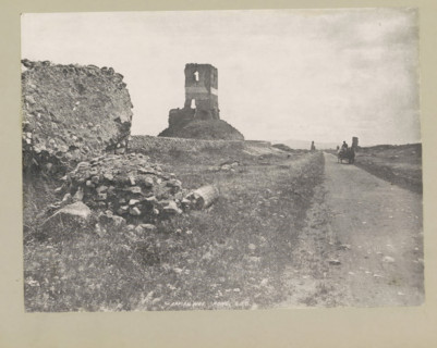 Appian way. Rome, page, photomechanical print, photographer: Samuel J. Beckett, Via Appia Antica, c