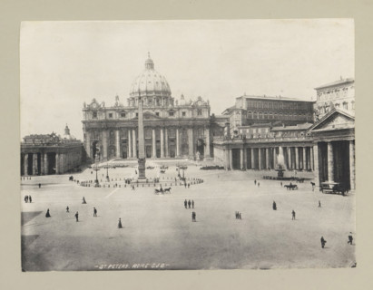 St. Peters. Rome, page, photomechanical print, photographer: Samuel J. Beckett, Vatican City, c.