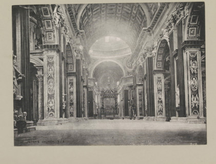 St. Peter's church, page, photomechanical print, photographer: Samuel J. Beckett, St. Peter's
