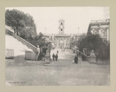 The capitol, page, photomechanical print, photographer: Samuel J. Beckett, Rome, c. 1890 - c. 1900,