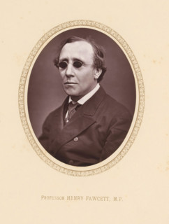 Professor Henry Fawcett, MP, page, photomechanical print, c. 1875 - c. 1880, photographer,