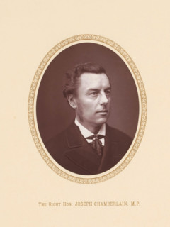 The right hon. Joseph Chamberlain, MP, page, photomechanical print, c. 1875 - c. 1880,