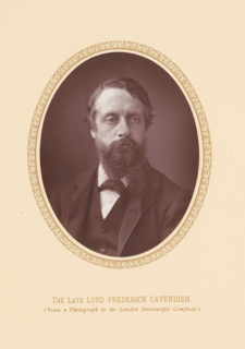 The late lord Frederick Cavendish, page, photomechanical print, photographer: London Stereoscopic