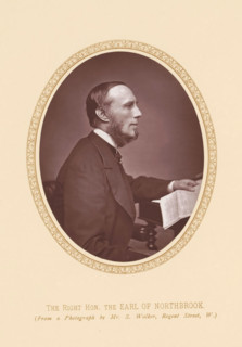 Portrait of Thomas Baring, The right hon. the Earl of Northbrook, page, photomechanical print,