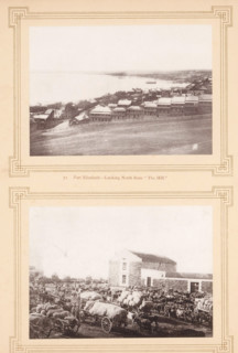 Mossel Bay, Port Elizabeth-looking North from 'the hill', page, photomechanical print, inscription: