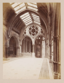 Vestibule in Manchester City Hall, photograph, page, title: 'The Ante-Hall', photographer: J.