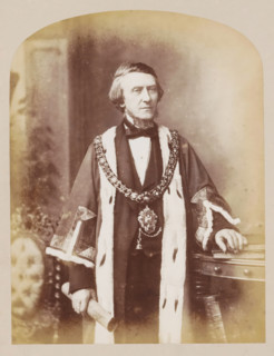 Manchester town hall, book, inscription: 'In commemoration, Hall Sub-Committee.', inscription: 'ex