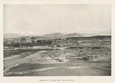 View of Maru Khel, Khyber Pakhtunkhwa, Pakistan, page, photomechanical print, caption: 'MARUKHEL
