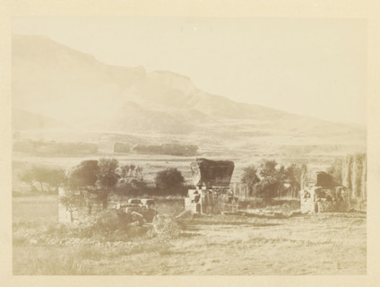 View of the ruins of a church in Sardis, photograph, page, photographer: Alexander Svoboda, Sardis,