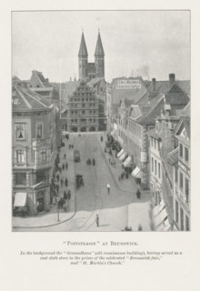 Poststrasse' at Brunswick, page, photomechanical print, inscription: 'In the background, 'St.