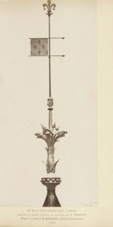Wind vane of the Tour Jeanne-d'Arc in Rouen, Épi de la Tour Jeanne d'Arc, a Rouen, photograph,