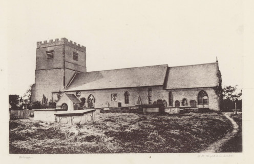 Urswick church, View of Saint Mary and Saint Michael's Church in Urswick, page, photomechanical