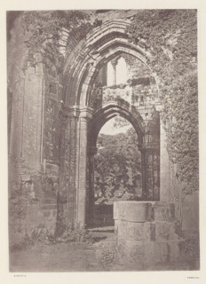 Arch at Furness Abbey, Arch of the ruins of Furness Abbey, page, photomechanical print,