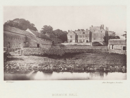 Borwick Hall, View of Borwick Hall, page, photomechanical print, photographer: Alex Rivington,