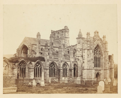 View of the ruins of Melrose Abbey, photograph, page, number: '(No. 1.)', title: 'The Abbey from