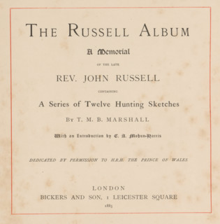The Russell album a memorial of the late Rev. John Russell containing a series of twelve hunting