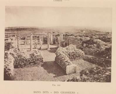 View of the ruins of a Roman bathhouse at Lambaesis in Algeria, Bains dits Des Chasseurs, page,