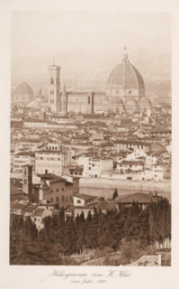 View of Florence, page, photomechanical print, number: 'Tafel VIII', photographer: Karel Klíc,