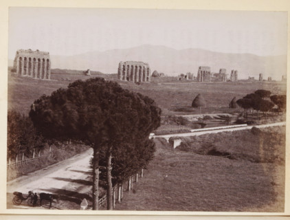 View of the Via Appia near Rome, photograph, page, Via Appia Antica, c. 1850 - in or before 1860,