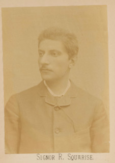 Signor R. Squarise, photograph, page, c. 1875 - in or before 1885, photographer, paper, albumen