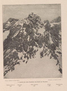 View of the Dachstein Mountains, Ansicht des hohen Dachstein vom Gipfel des Thorstein, page,