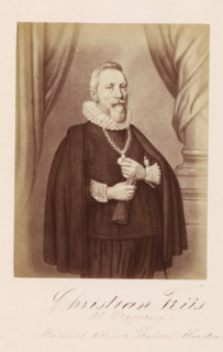 Photo reproduction of a painting depicting a portrait of Christian Friis til Kragerup, Christian
