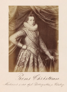 Prince Christian, Photographic reproduction of a painting, depicting a portrait of Crown Prince