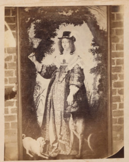 Photo reproduction of a painting, depicting a portrait of Leonora Christina Ulfeldt, photograph,