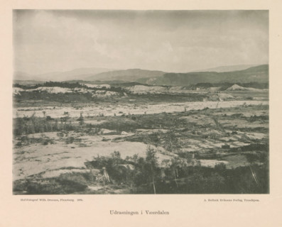View of excavations or soil purification at probably Verdal, Udrasningen i Vaeerdalen, page,