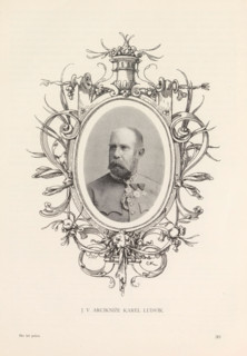 Portrait of Archduke Charles Louis of Austria, JV Arciknize Karel Ludvik, page, photomechanical