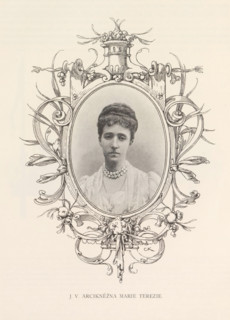 Portrait of Archduchess Maria Theresia of Bragança, JV Arciknezna Marie Terezie, page,